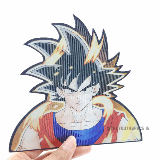 Transitions of Goku 3D motion sticker