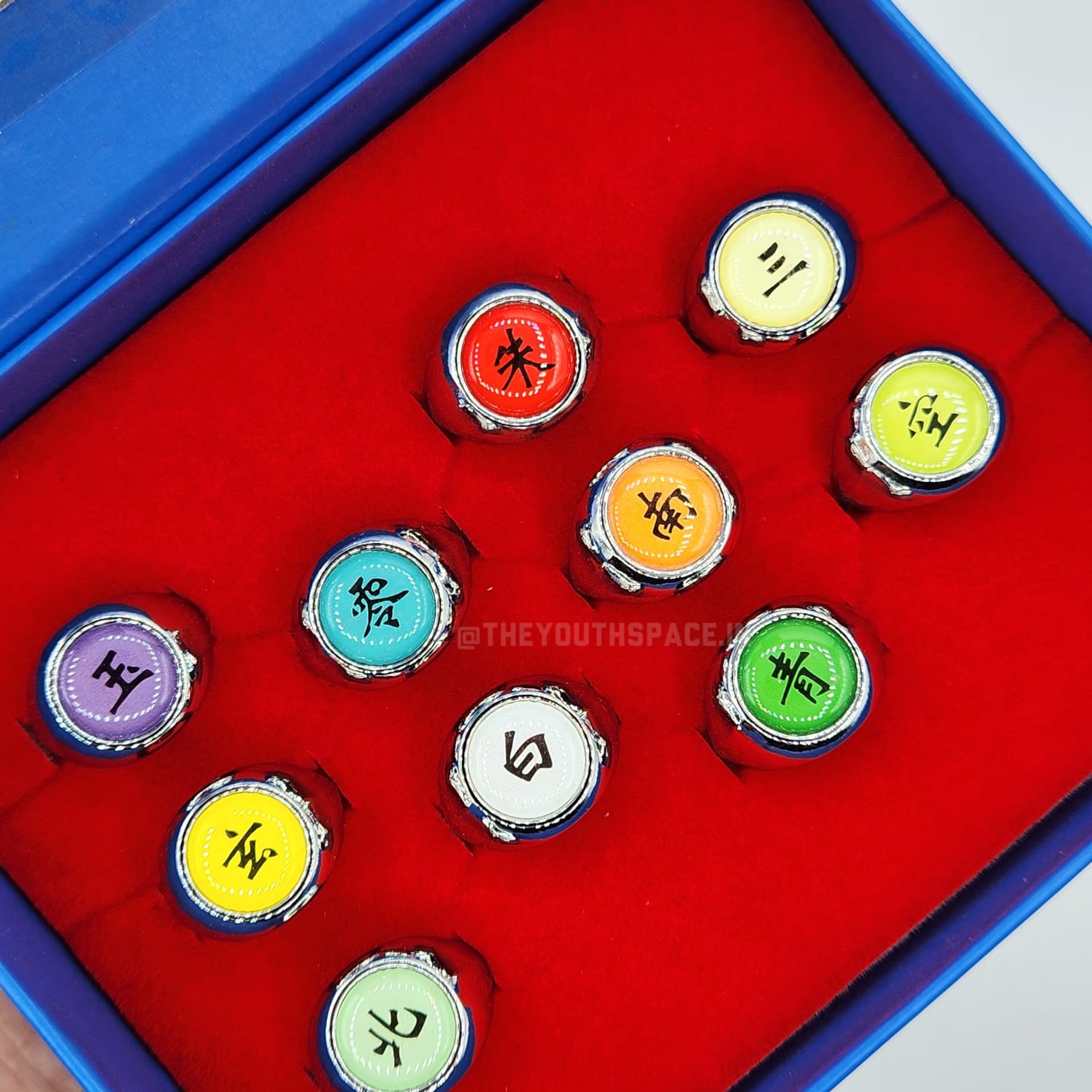 Naruto Akatsuki Rings (Set of 10 rings)