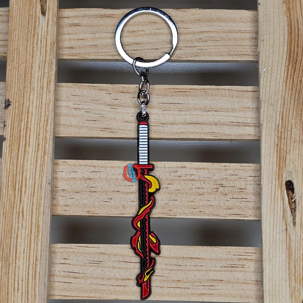 Rengoku sword Code 3 Metal Keychain
