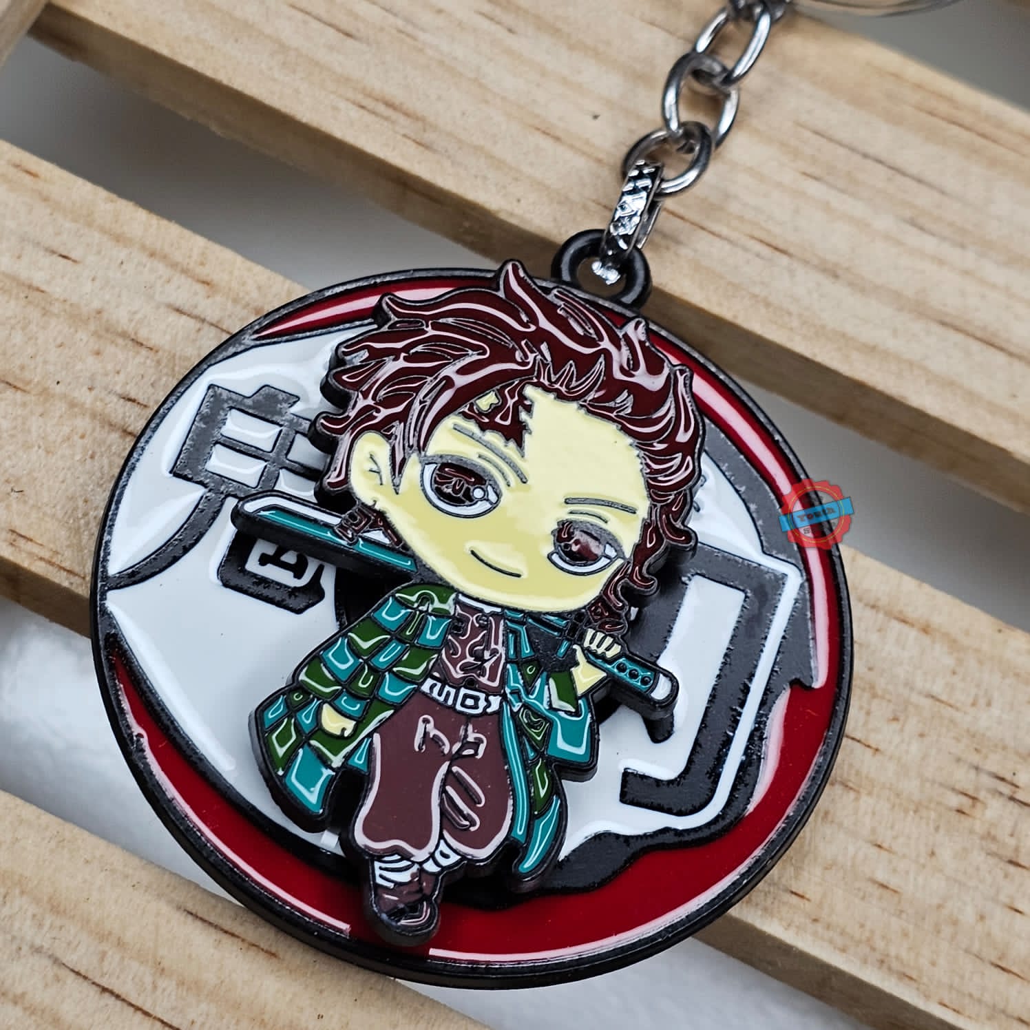 Tanjiro spinning Metal Keychain