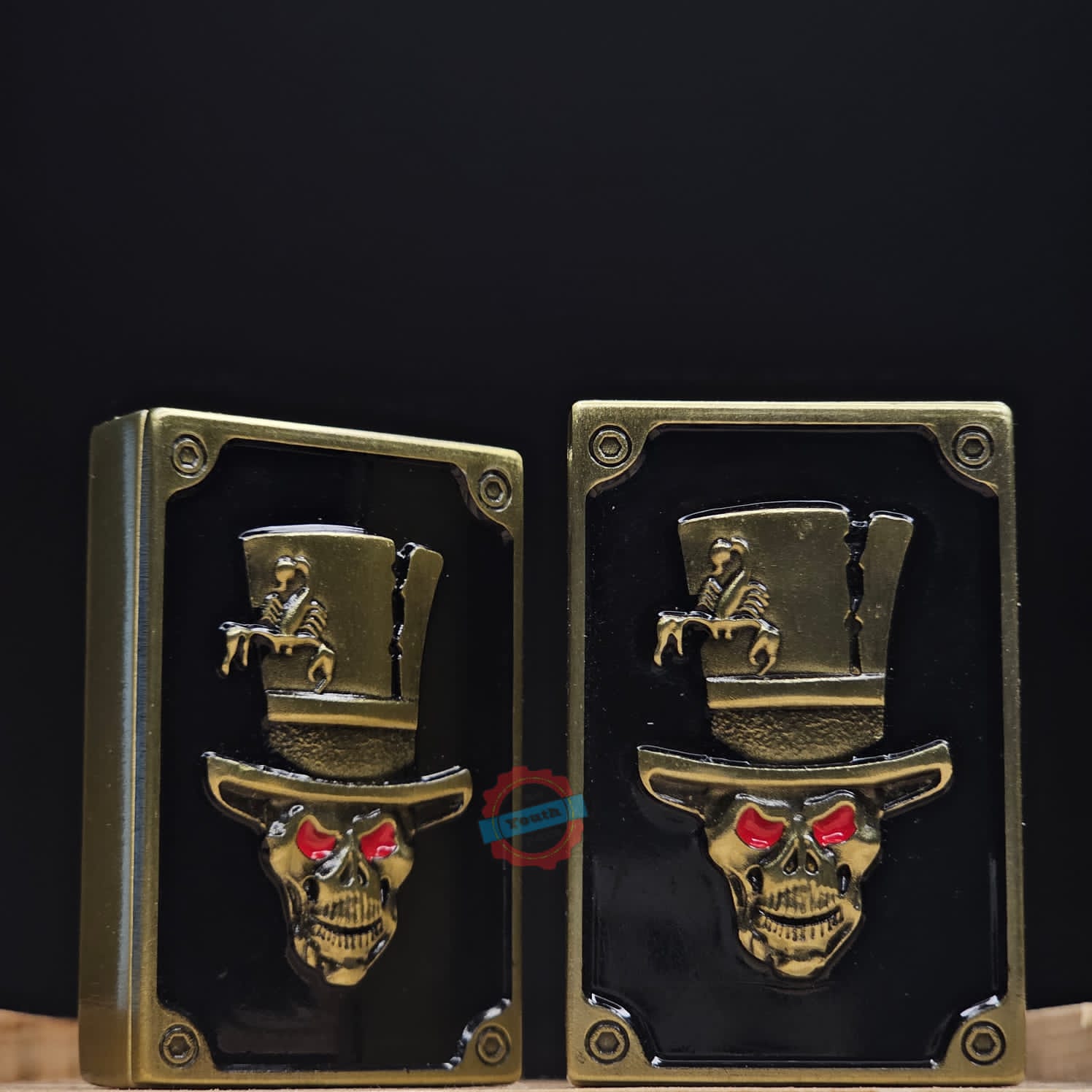 Skull Head Jet Lighter (Metallic)