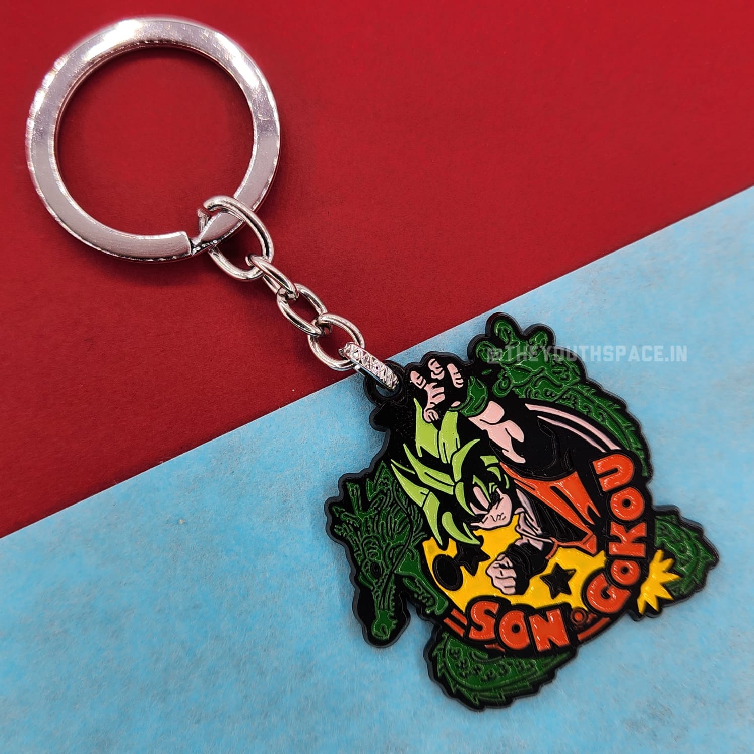 Son Goku metal keychain