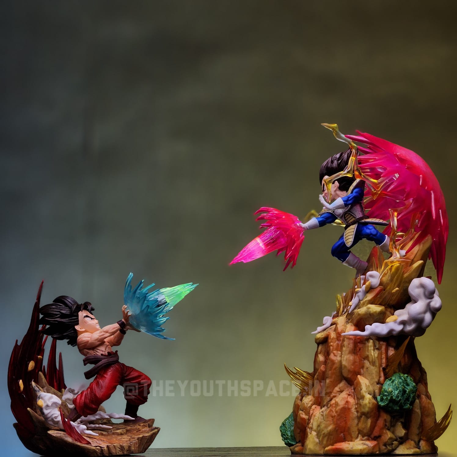 Kamehameha vs Galick Gun With lights - Dragon Ball