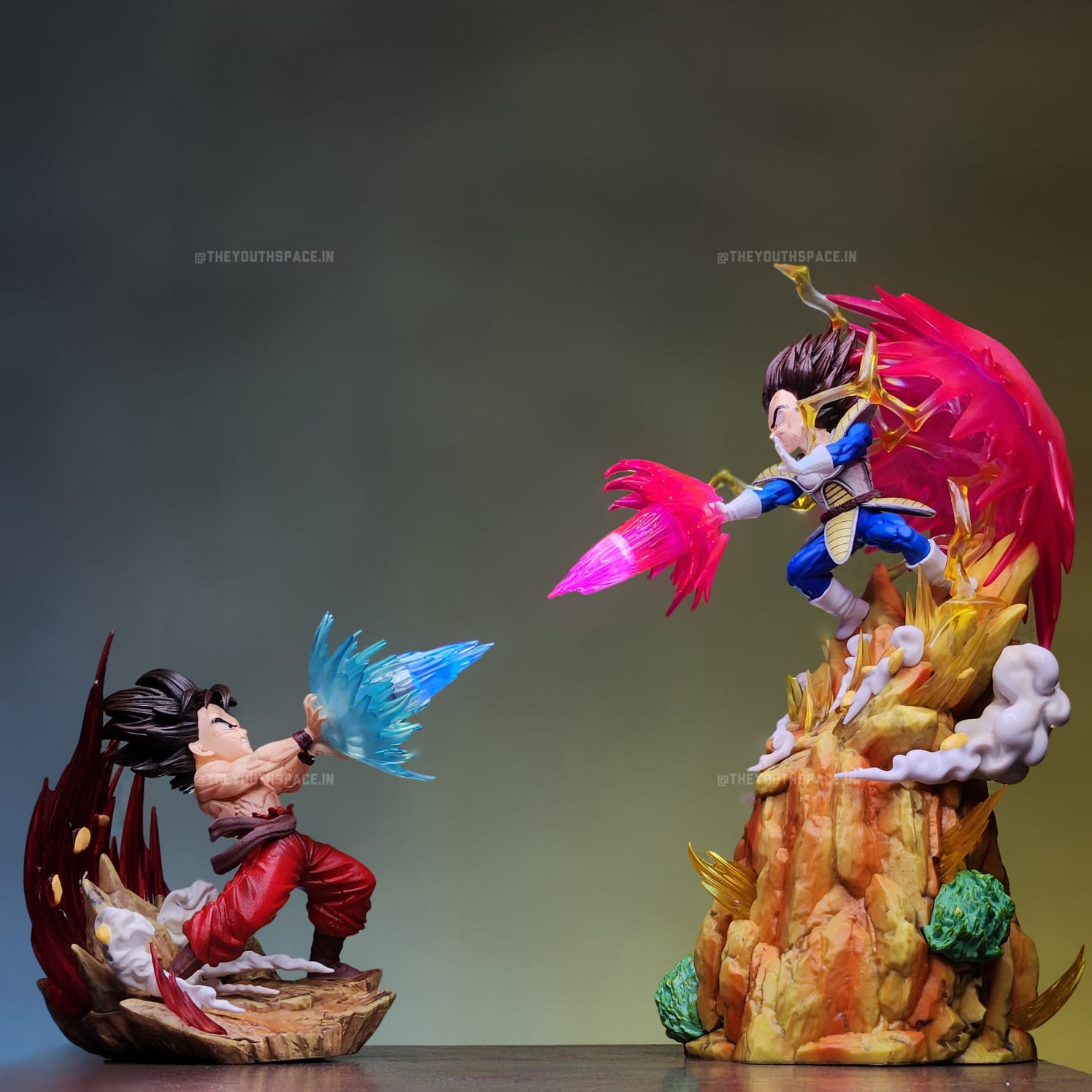 Kamehameha vs Galick Gun With lights - Dragon Ball