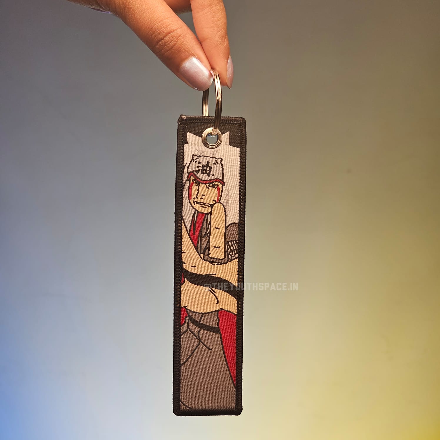 Jiraiya Flip Side Embroidered Keychain (15 cm)
