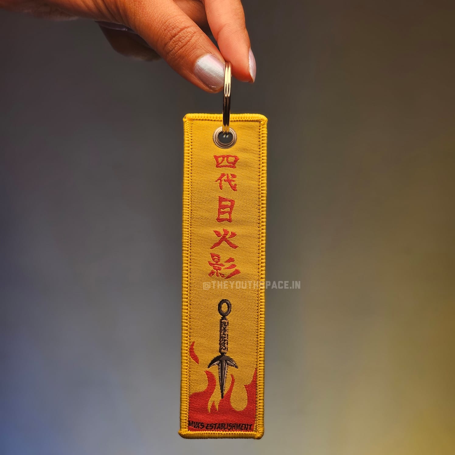 Minato Namikaze Flip Side Embroidered Keychain (15 cm)