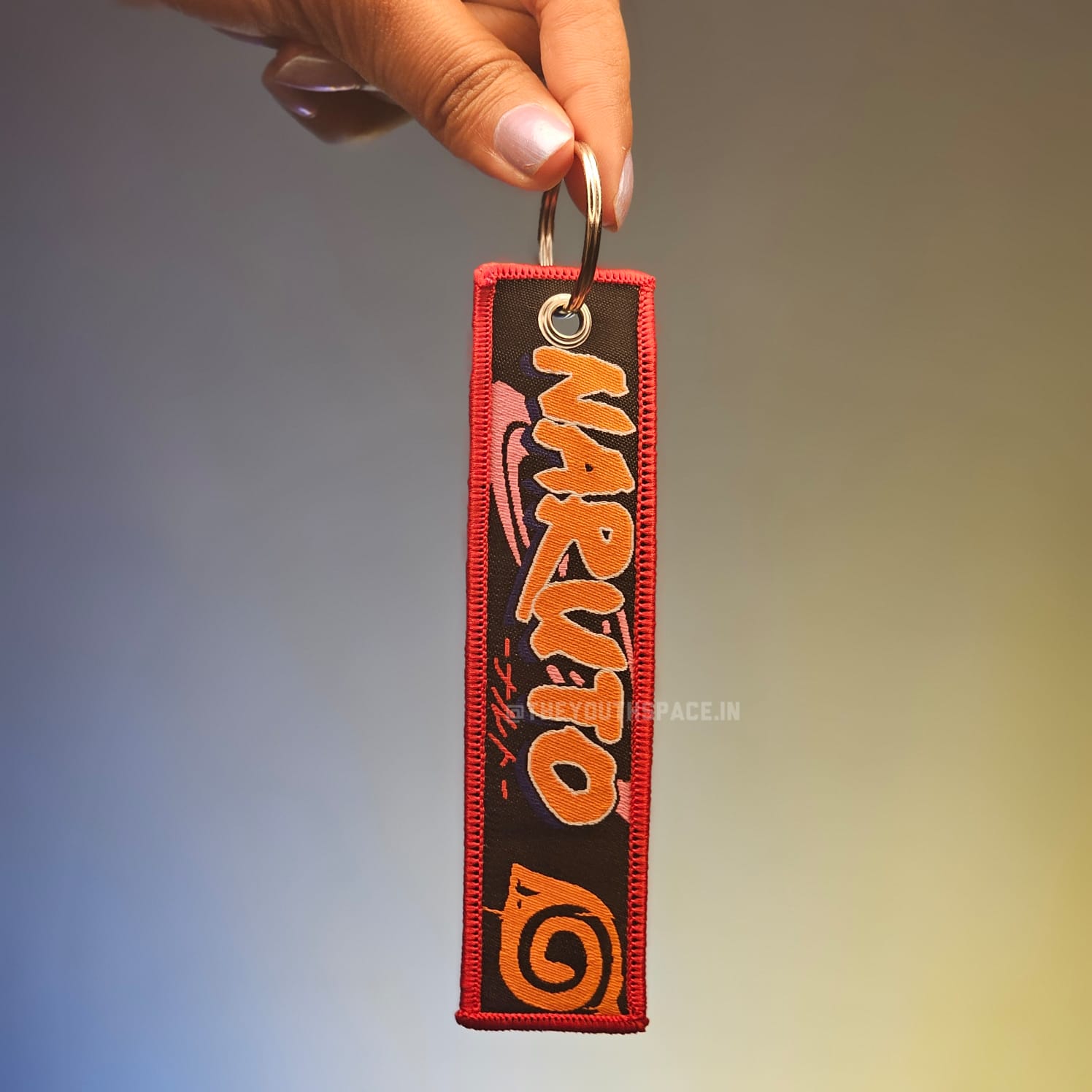 Naruto x Sasuke × Sakura Flip Side Embroidered Keychain (15 cm)