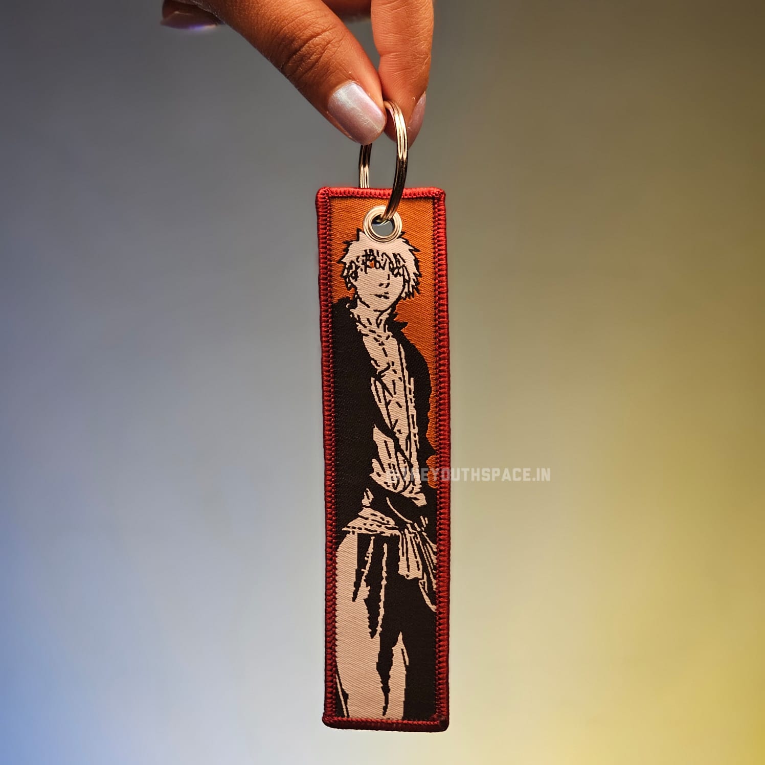 Ichigo korusaki Bleach Flip Side Embroidered Keychain (15 cm)