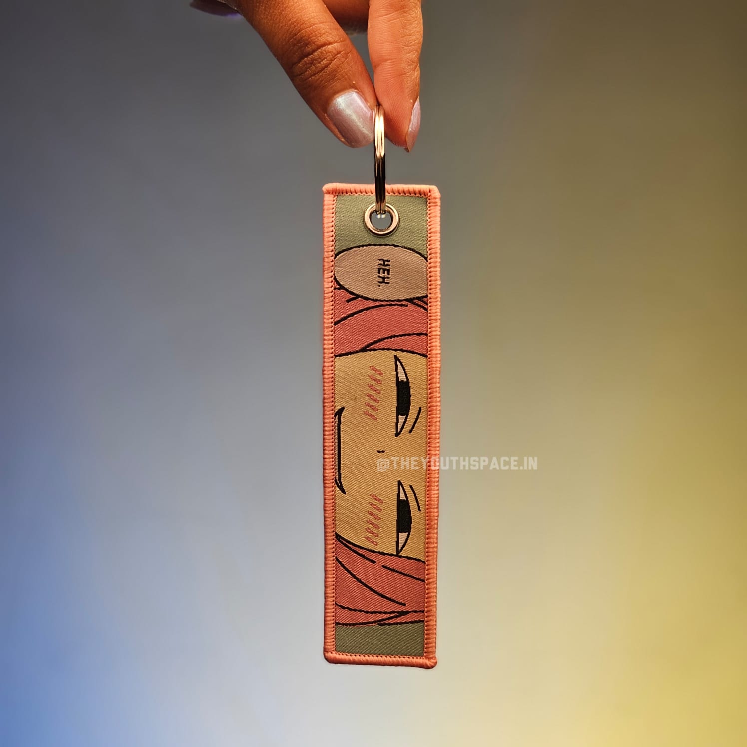 Anya × Goofy eyesFlip Side Embroidered Keychain (15 cm)