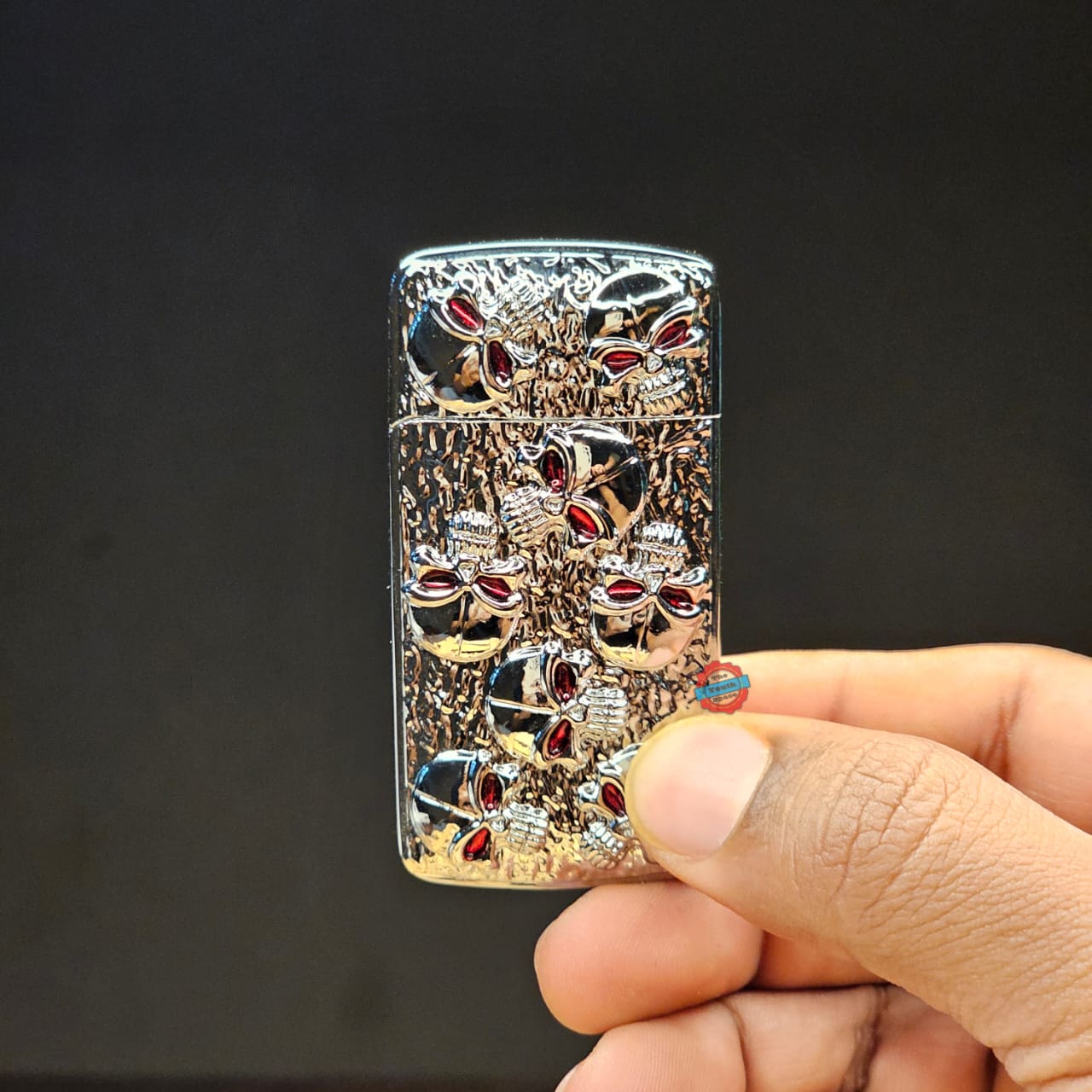 Jet Ignition Skull jet lighter (Metallic)