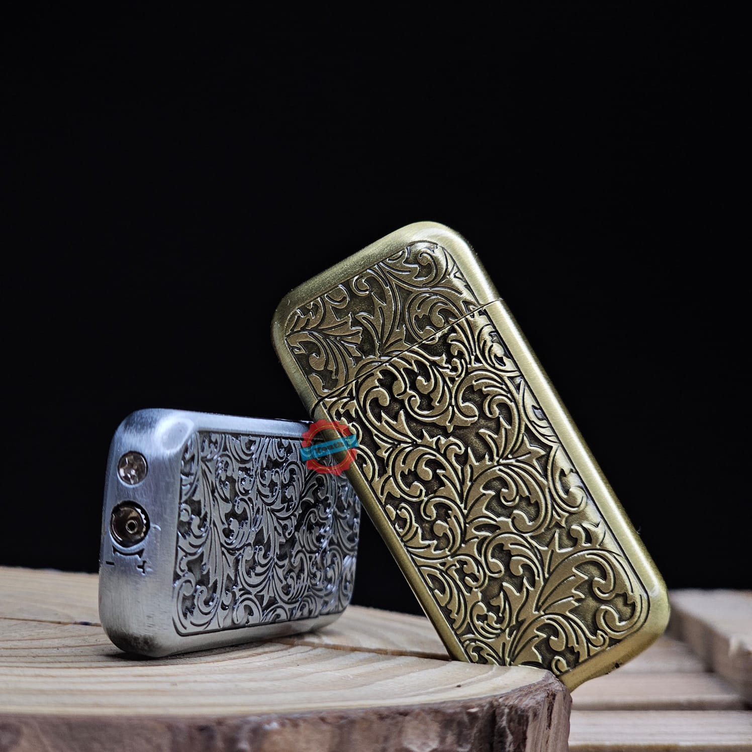 Vintage Sleek Pocket Ignition Lighter (Metallic, Color : Golden)