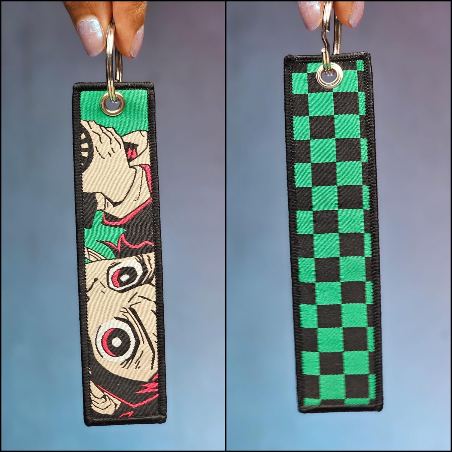 Tanjiro Flip Side Embroidered Keychain (15 cm)