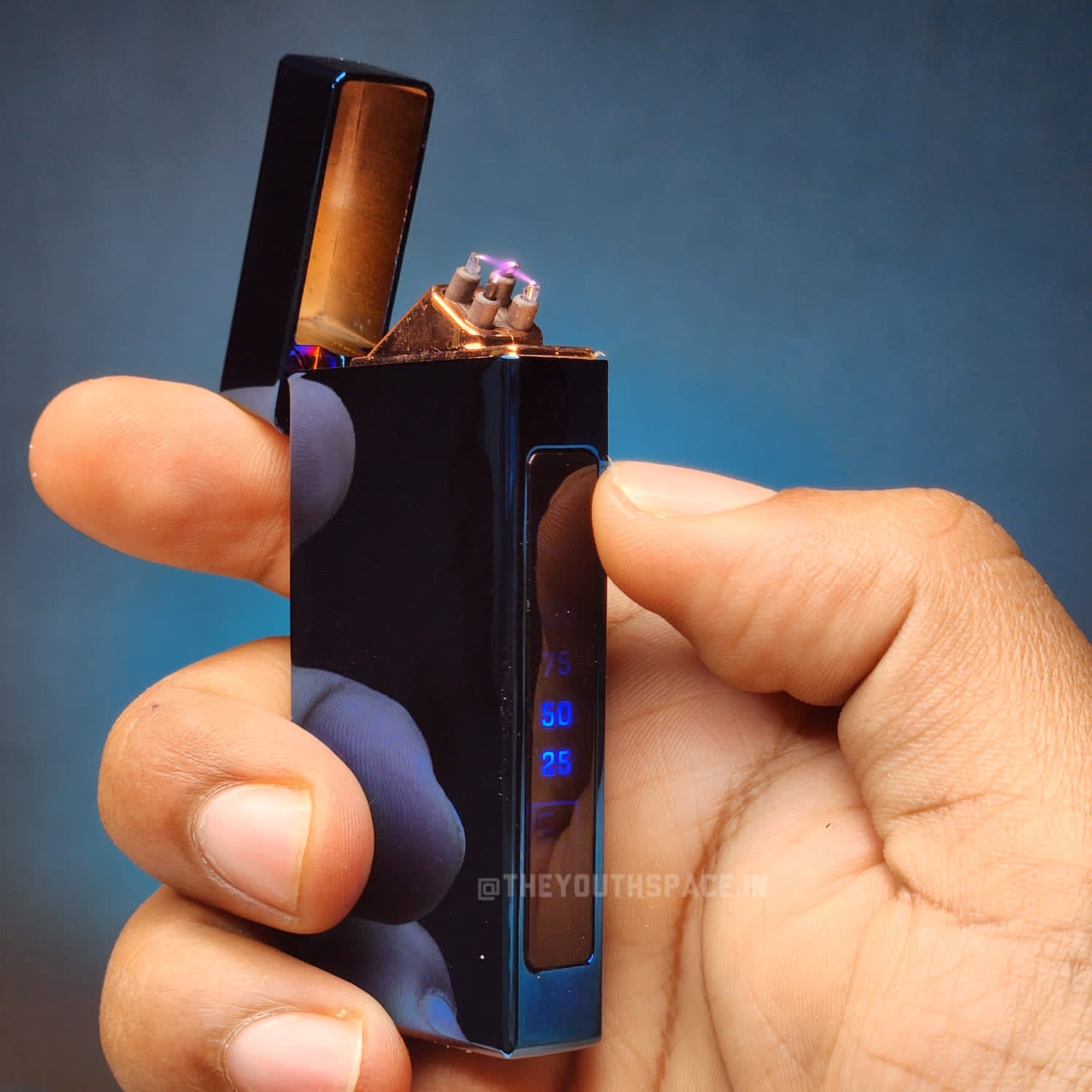 Touch Sensor Sleek Electric Plasma Arc Lighter (Metallic)