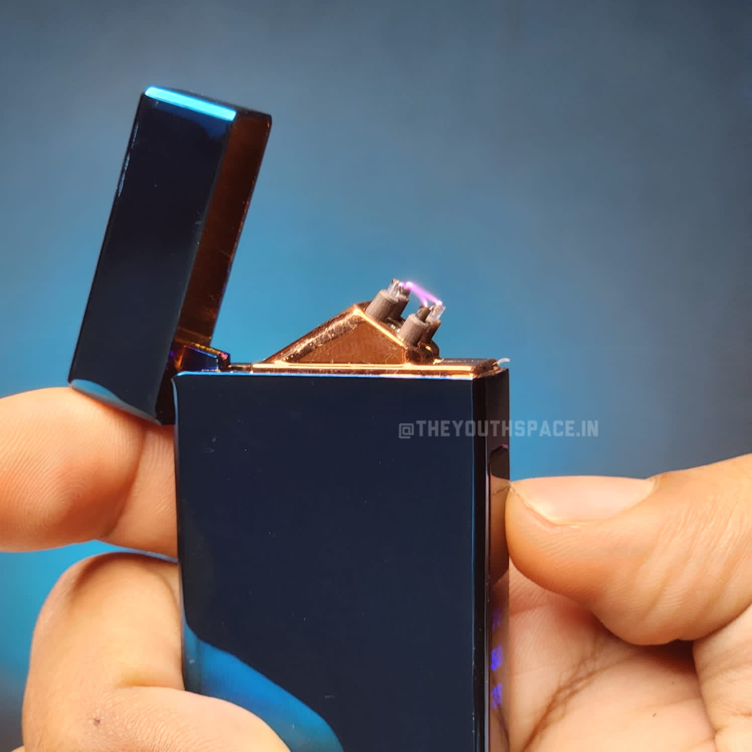 Touch Sensor Sleek Electric Plasma Arc Lighter (Metallic)