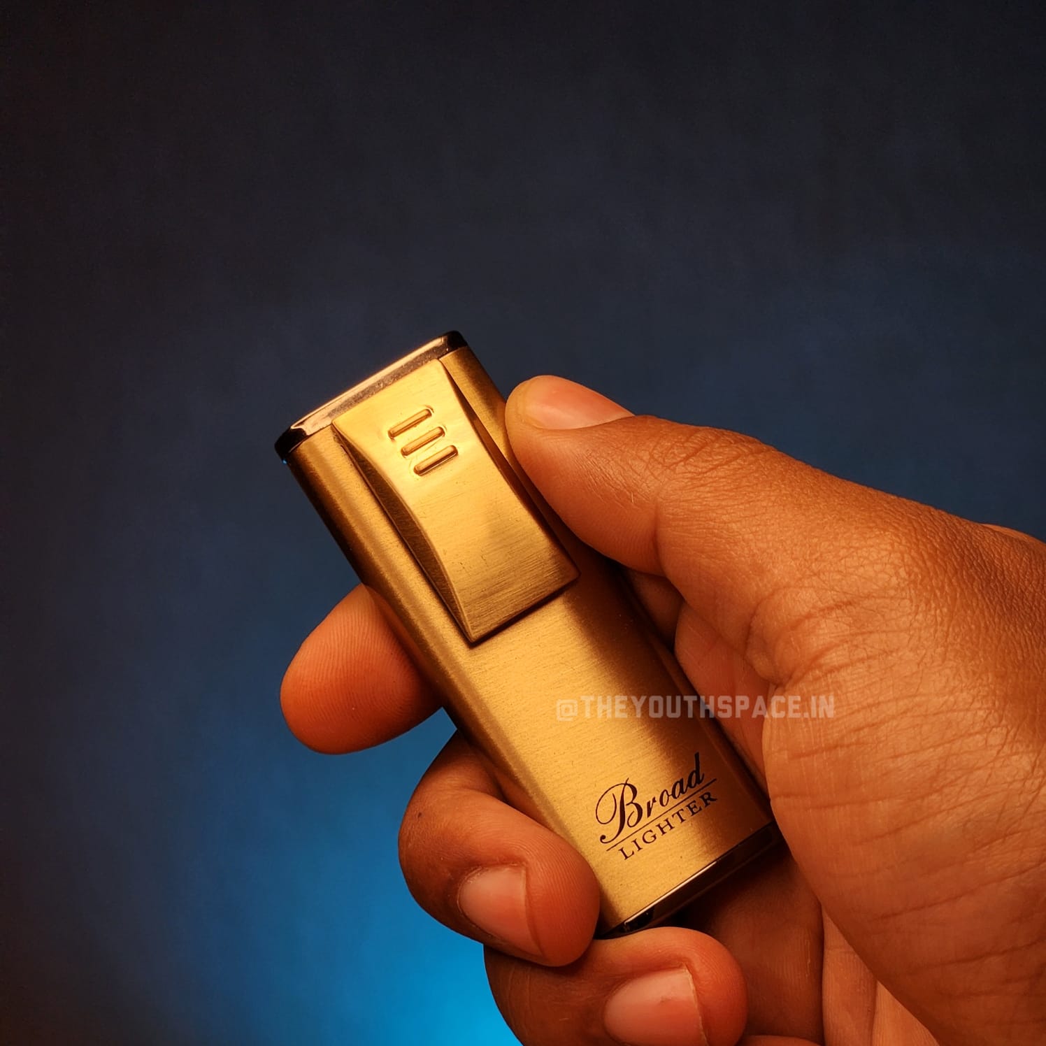 Pull Spark Red Flame Jet Lighter (Metallic)