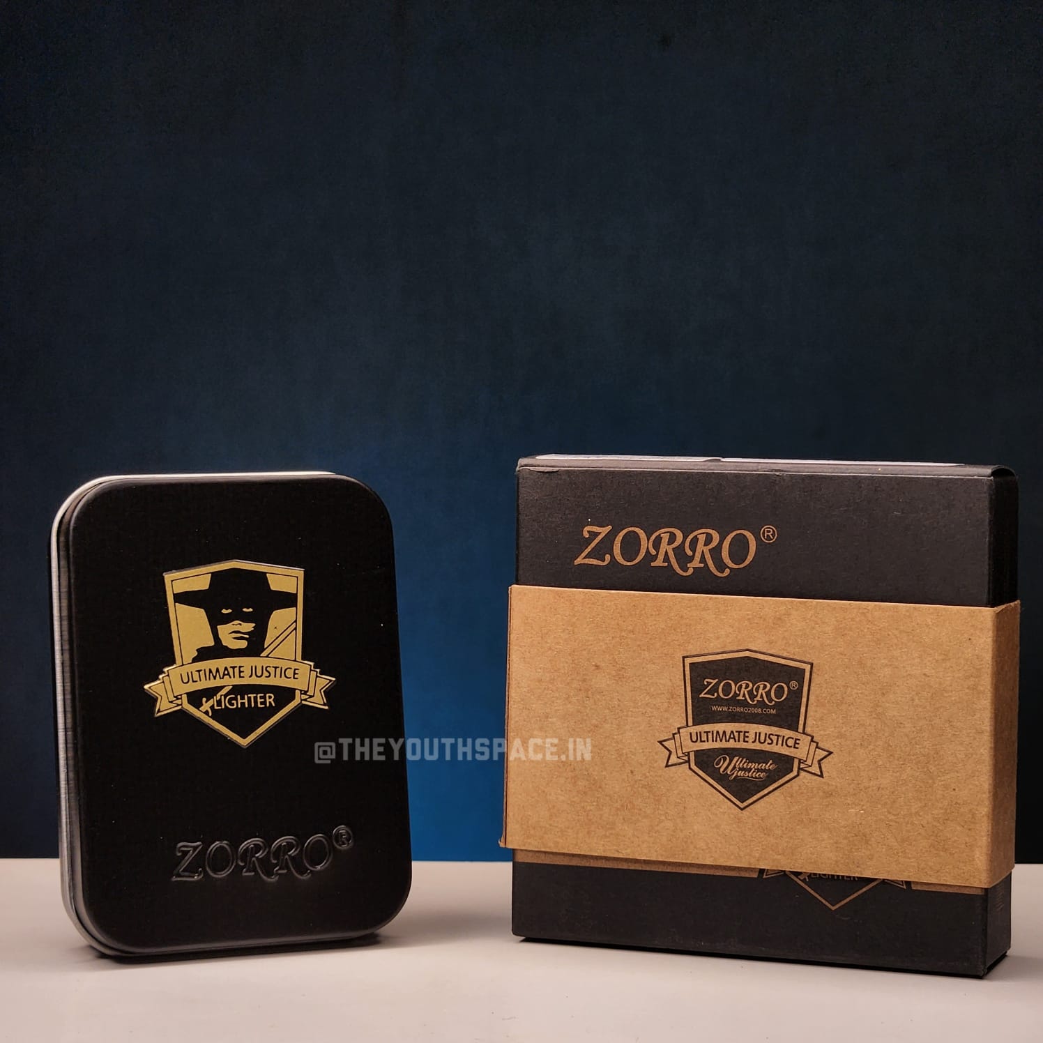 ZORRO ULTIMATE JUSTICE BRASS ANTIQUE WING EMBOSSED LIGHTER 2025