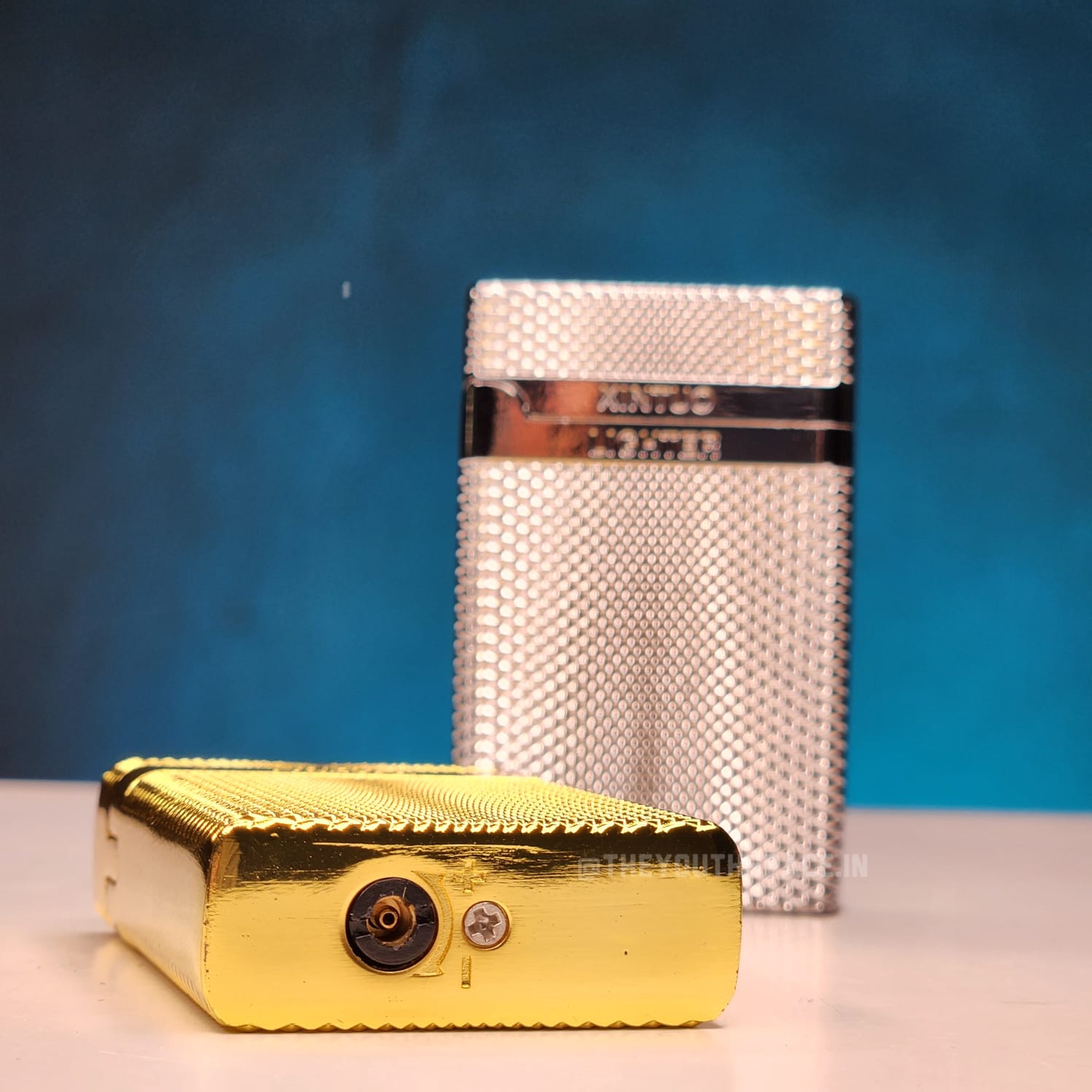 Sleek metallic Red Flame Jet Lighter