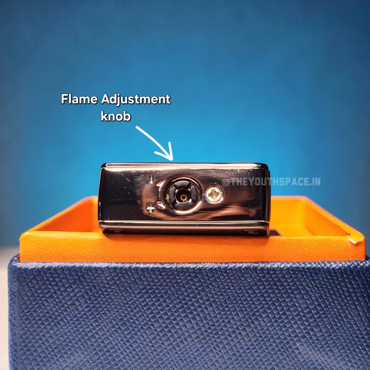 Swing Arm Dual Flame Lighter (Metallic)