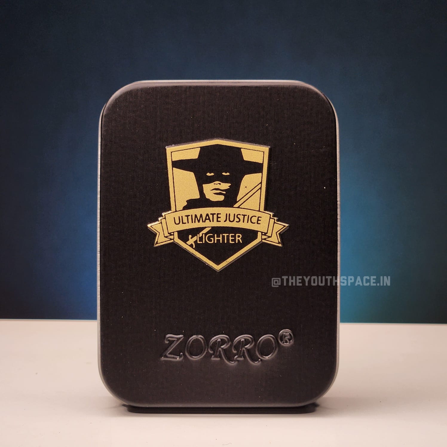 ZORRO ULTIMATE JUSTICE BRASS ANTIQUE WING EMBOSSED LIGHTER 2025