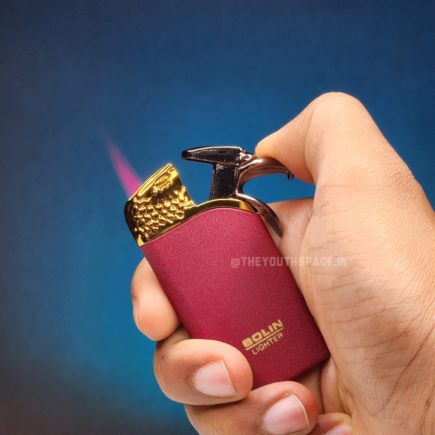 Red Flame Jet Eagle Lighter (Metallic)