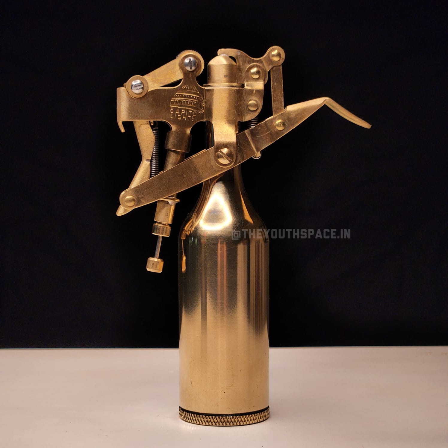 Vintage Heavy Duty Pure Brass Machinery Antique Lighter