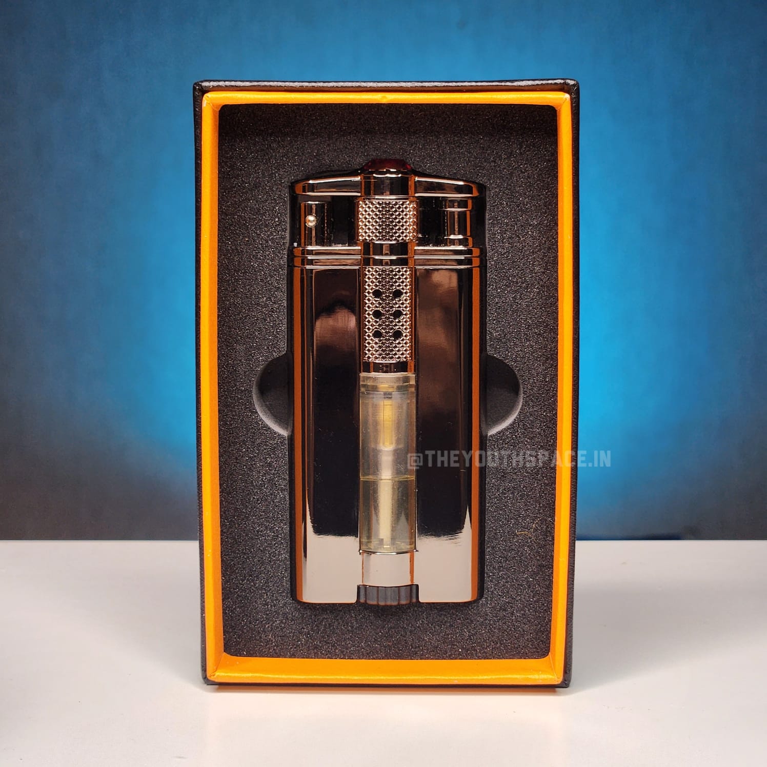 Heavy Block Burner Jet Flame Lighter With LED Light