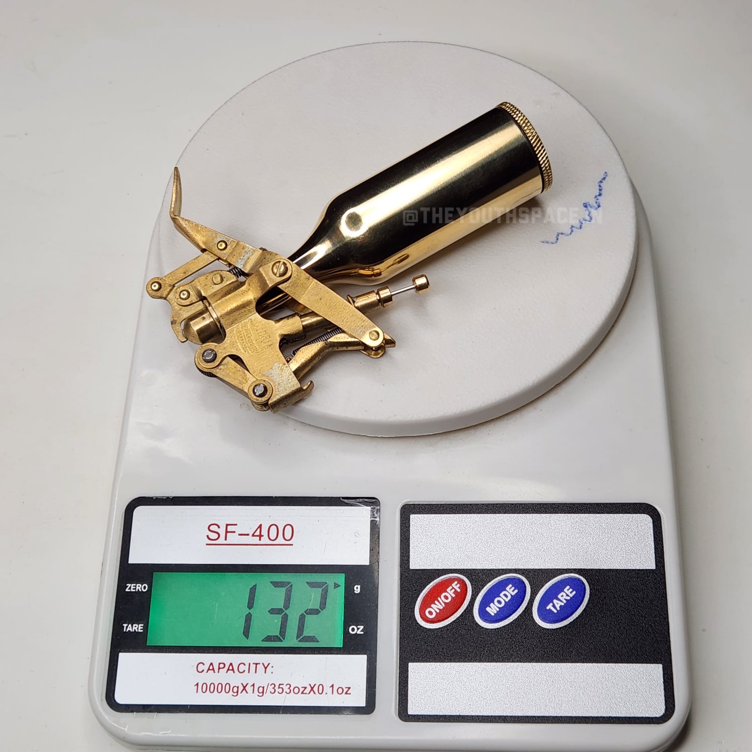 Vintage Heavy Duty Pure Brass Machinery Antique Lighter