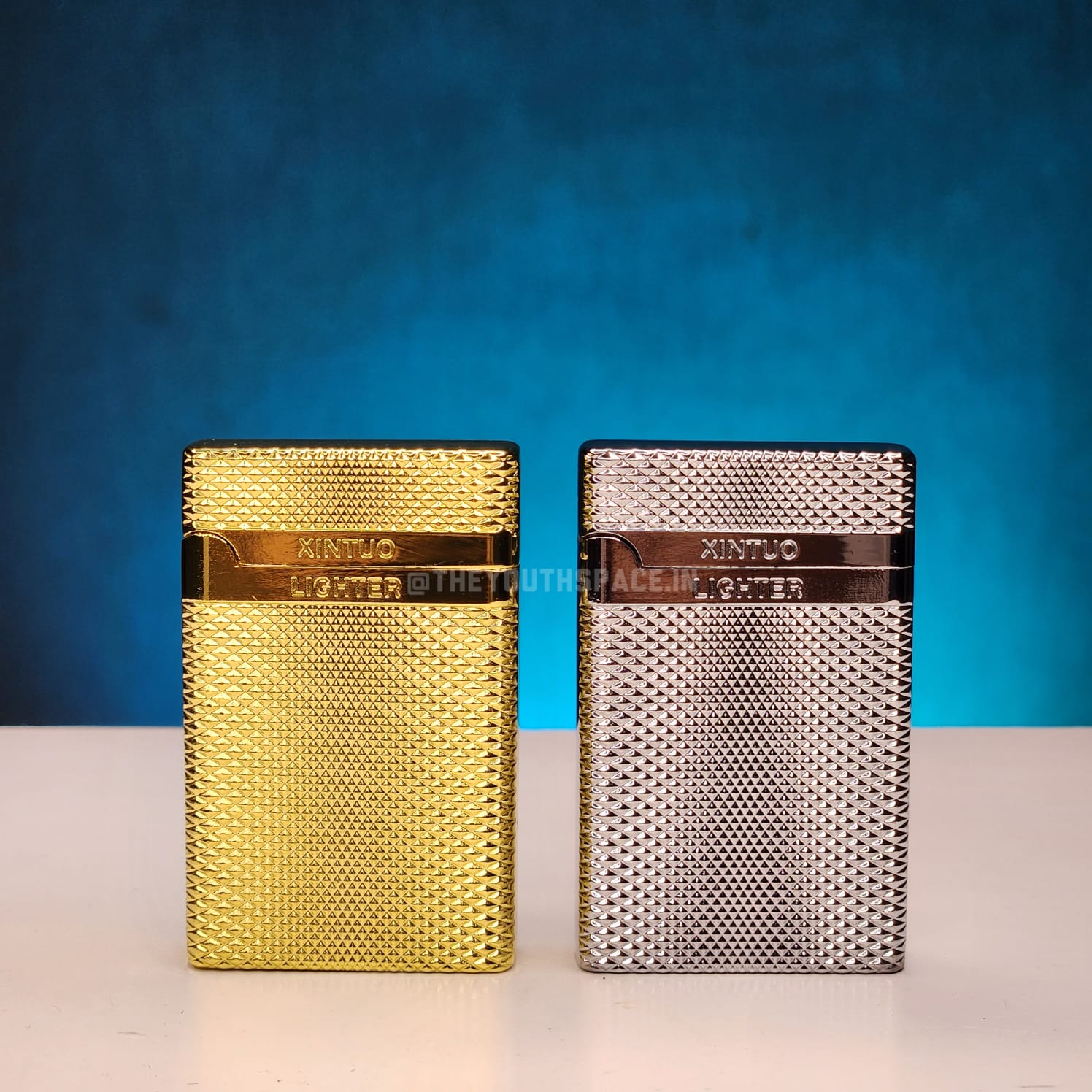 Sleek metallic Red Flame Jet Lighter