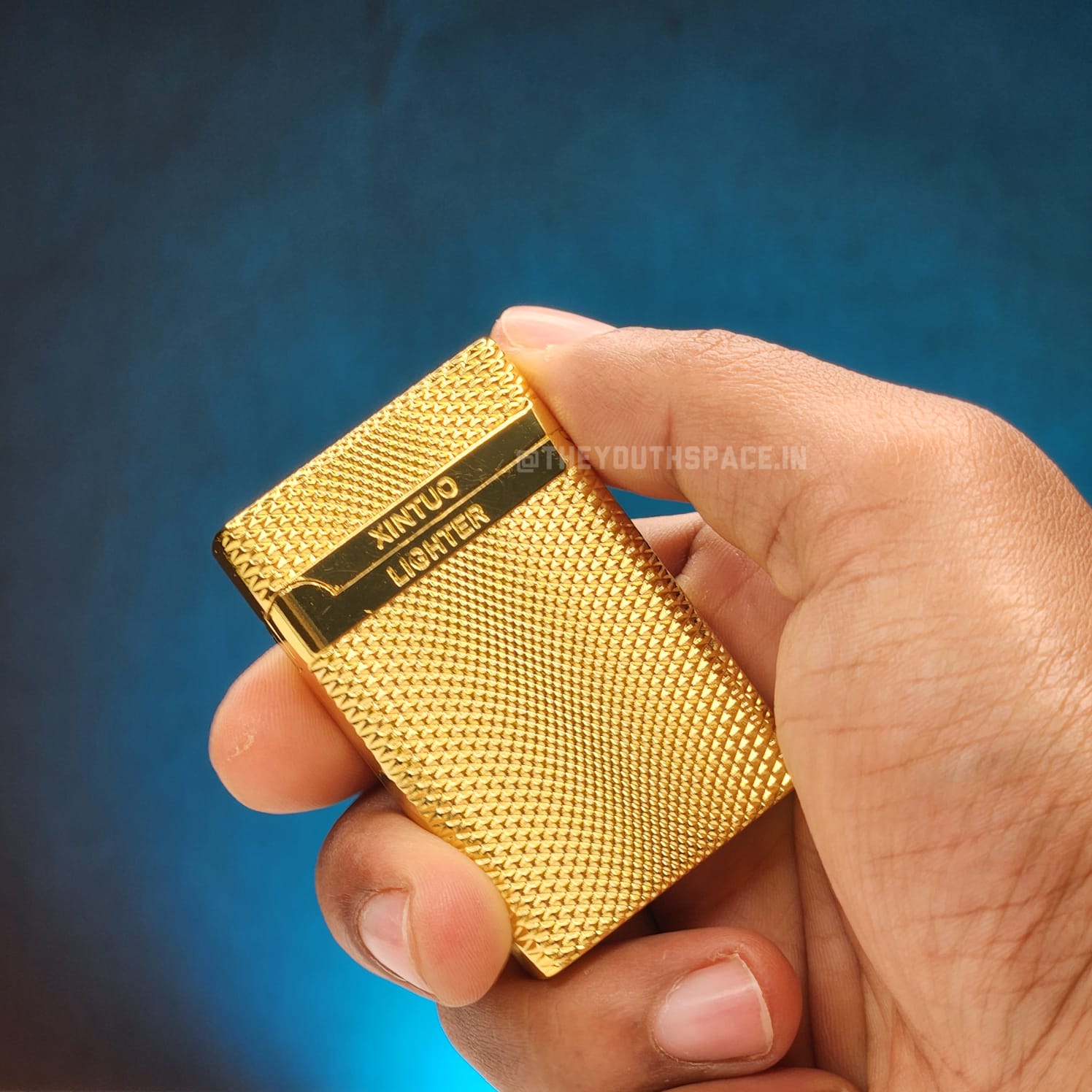Sleek metallic Red Flame Jet Lighter