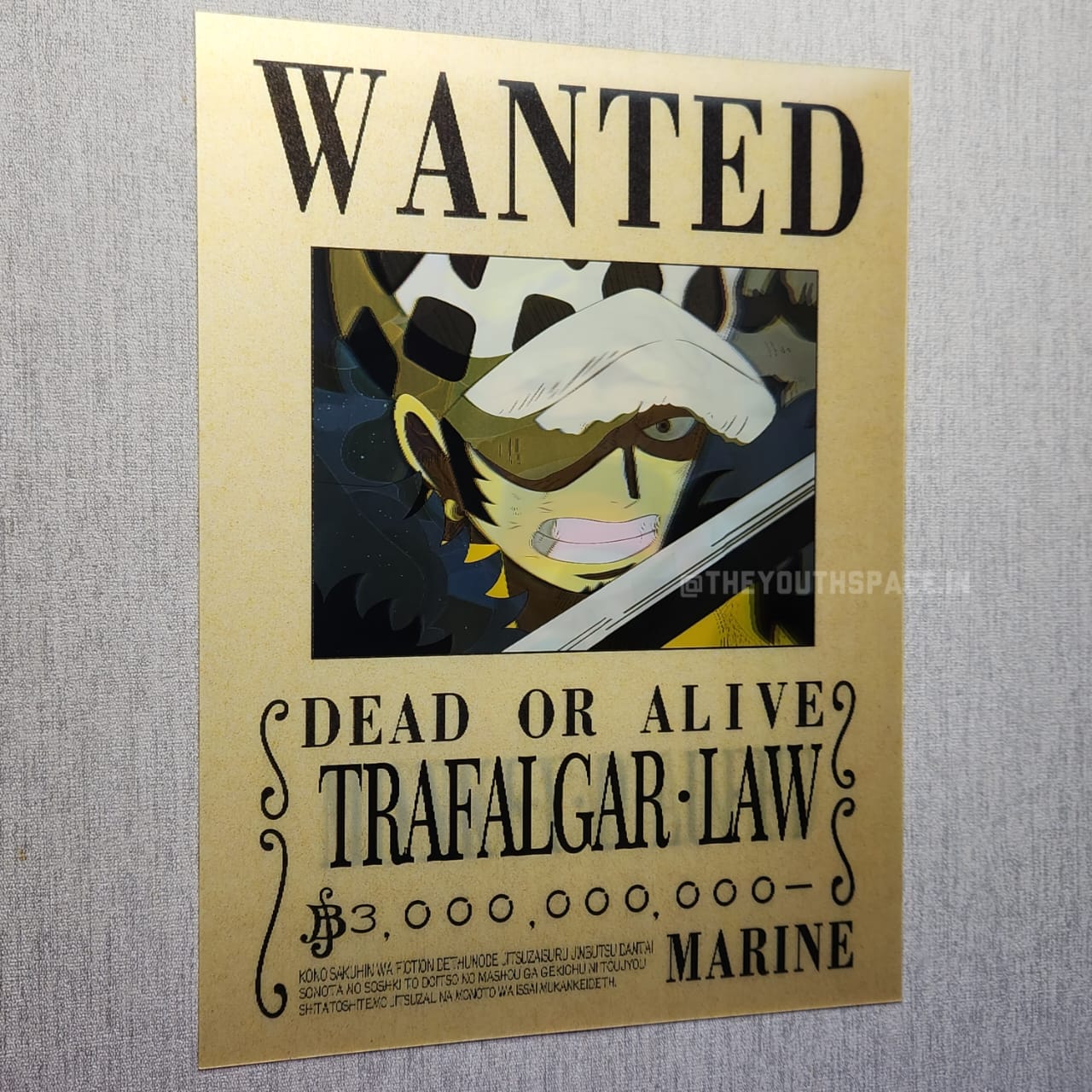 Luffy, Law & Kid Bounty 3D Motion Wall Poster