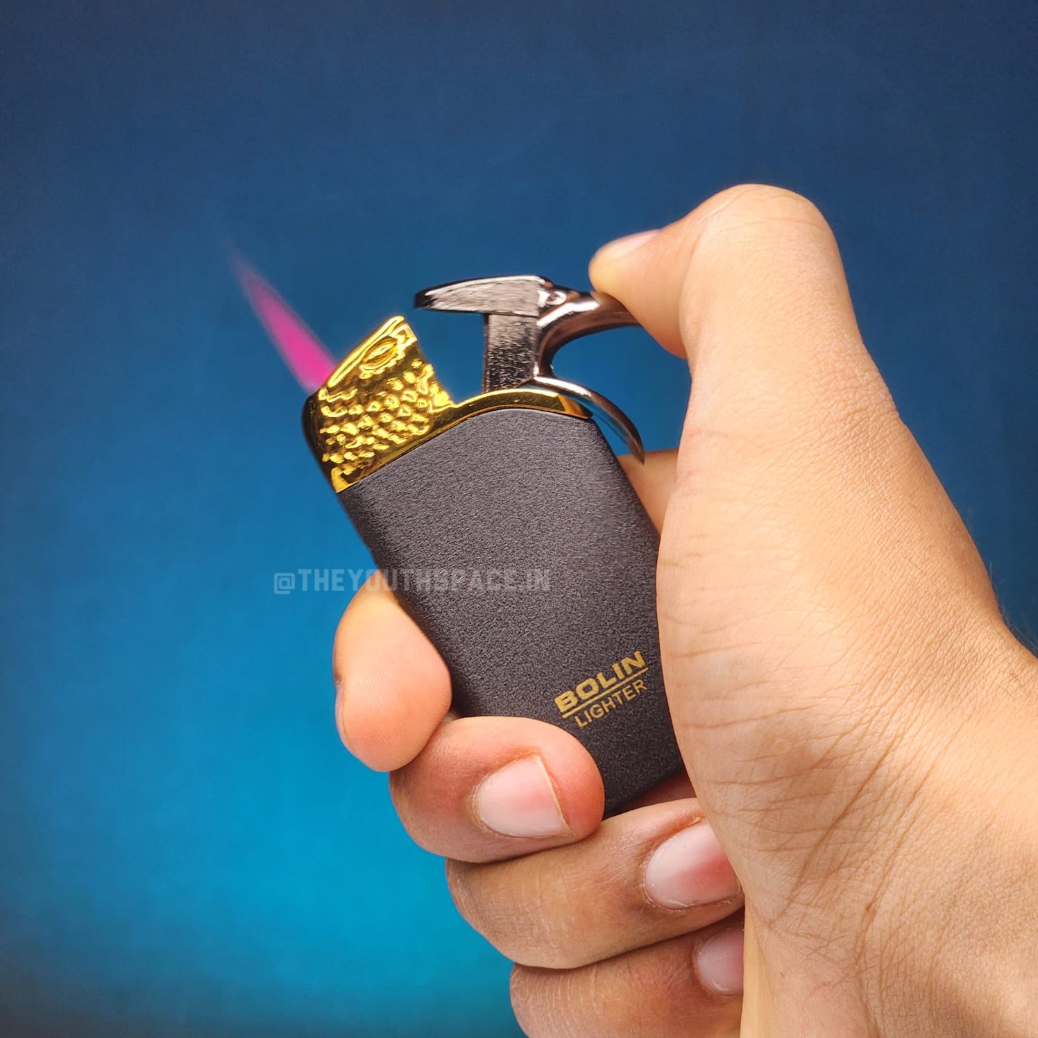 Red Flame Jet Eagle Lighter (Metallic)