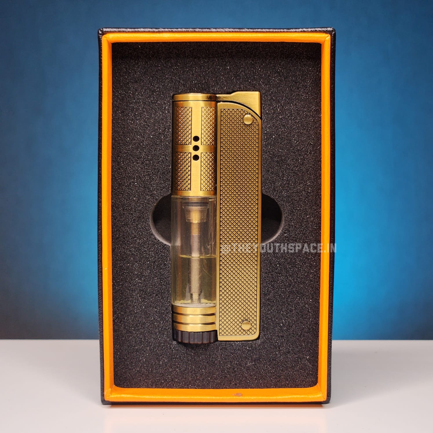 The Antique Brasslight Jet Lighter With Lights (Metallic)