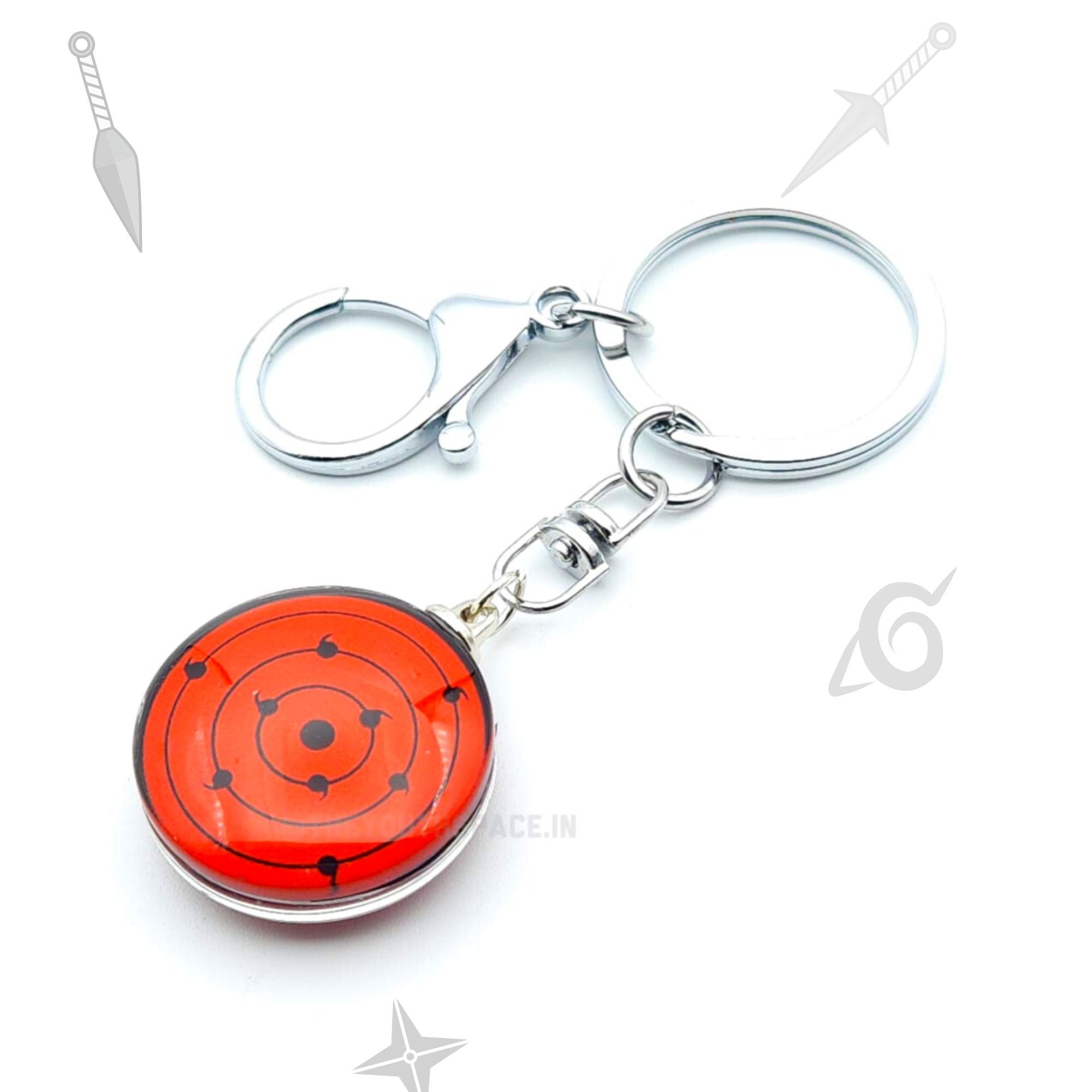 Sharingan metal keychain