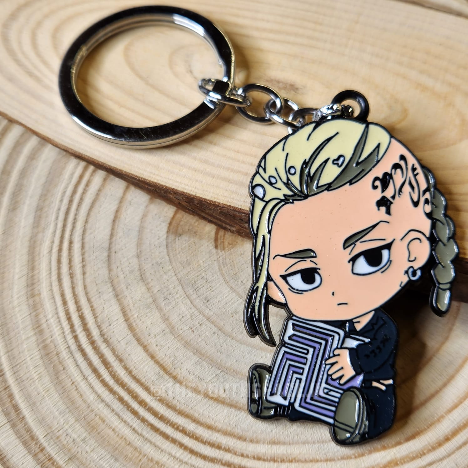 Draken metal keychain