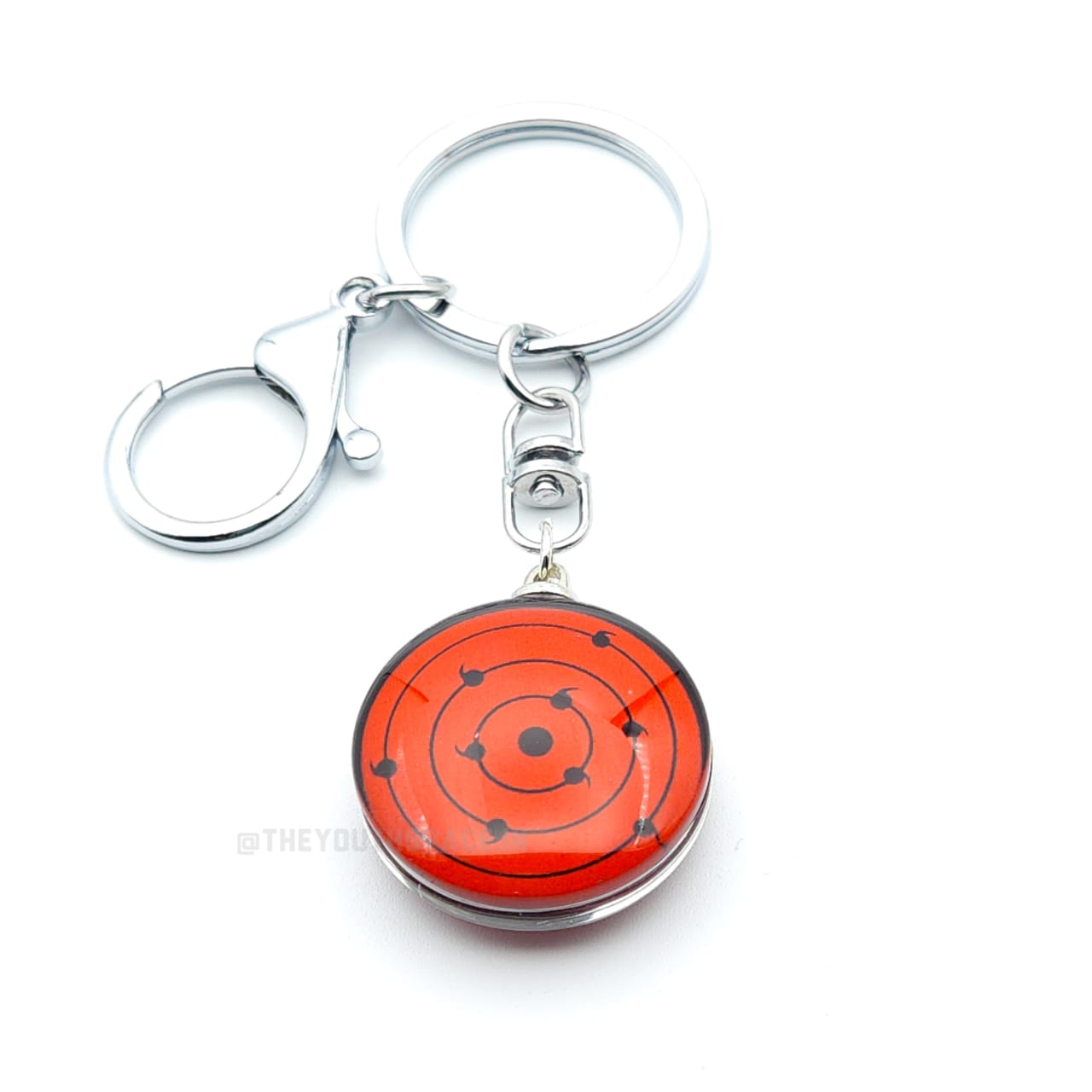 Sharingan metal keychain