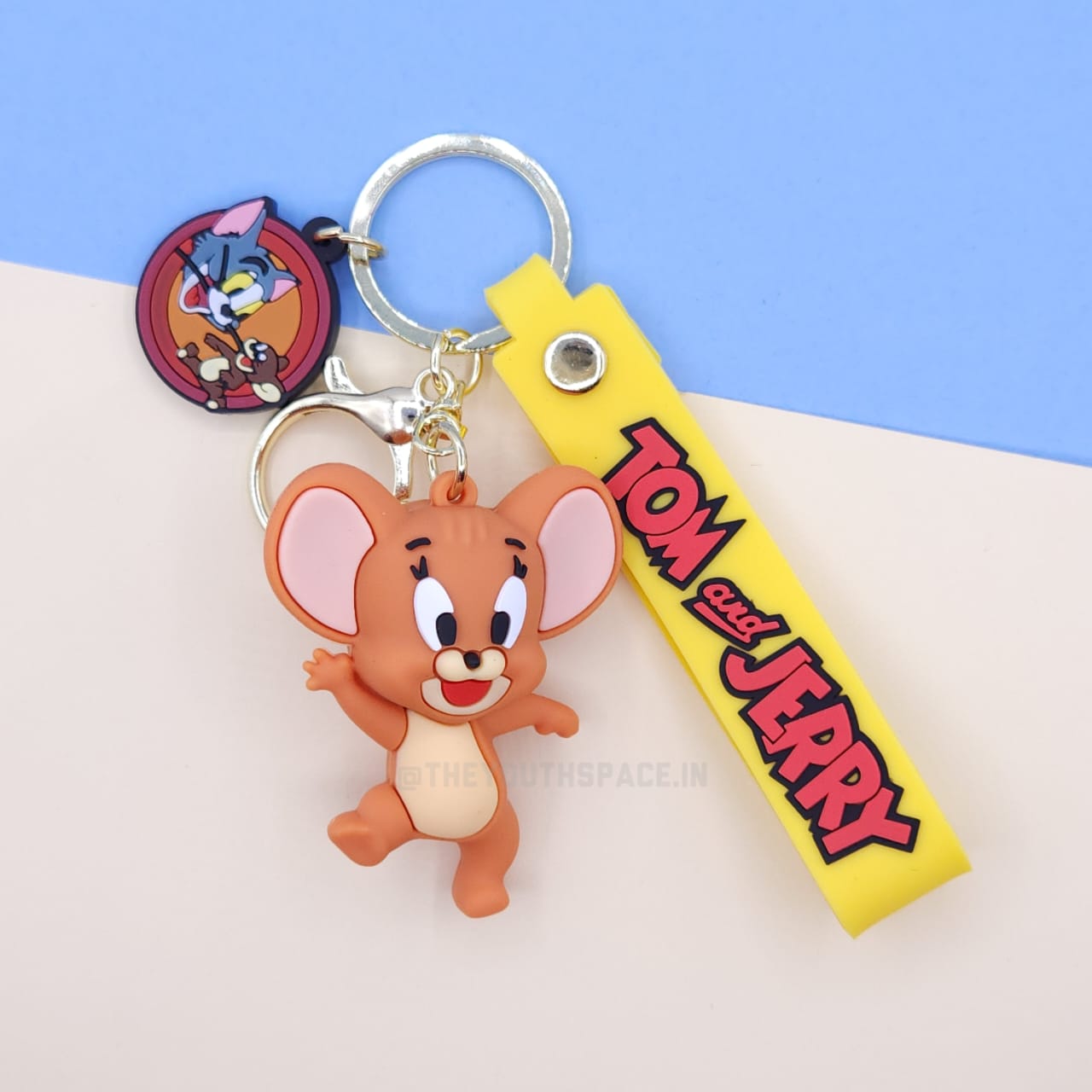 Tom & Jerry silicone keychain