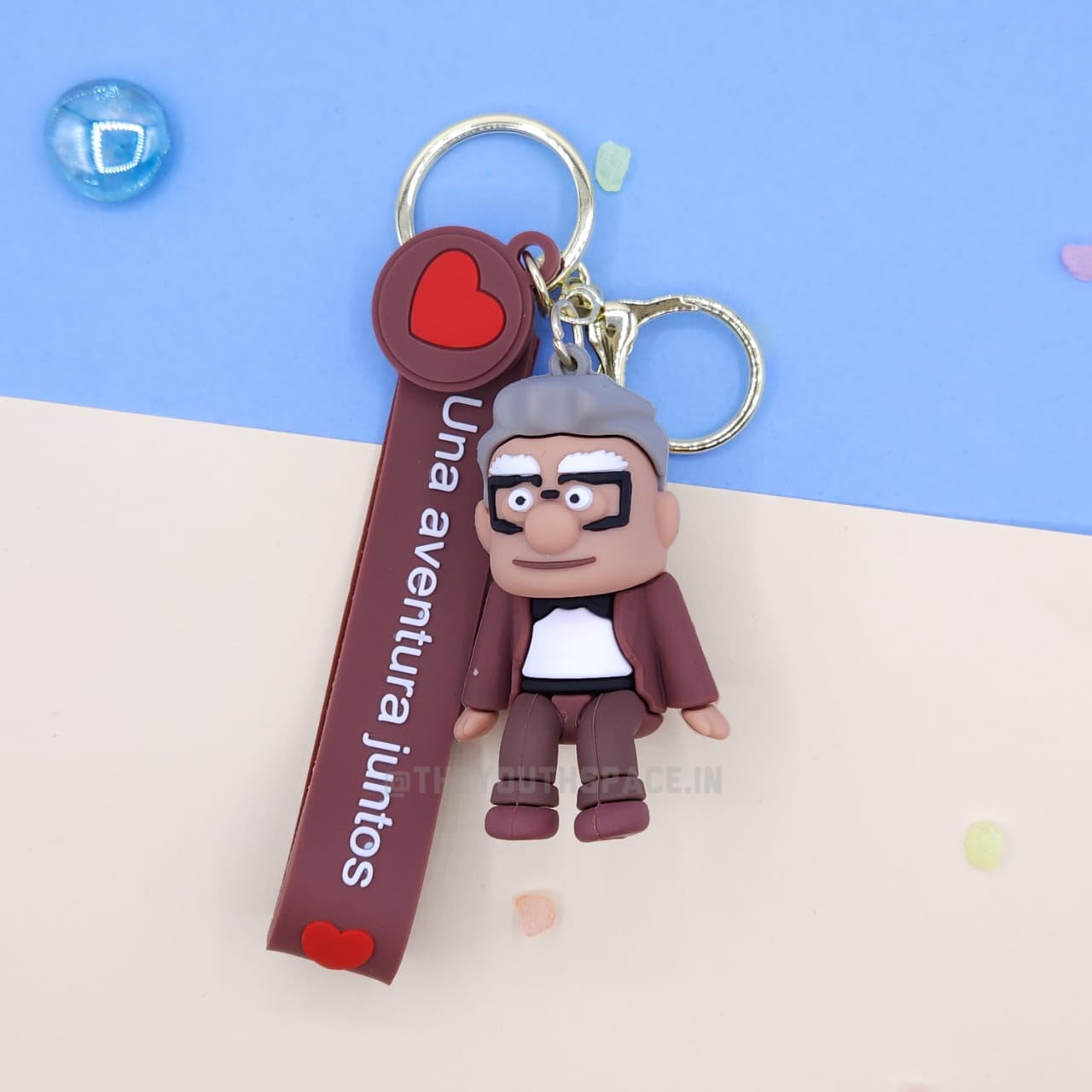 Carl & Ellie silicone keychain