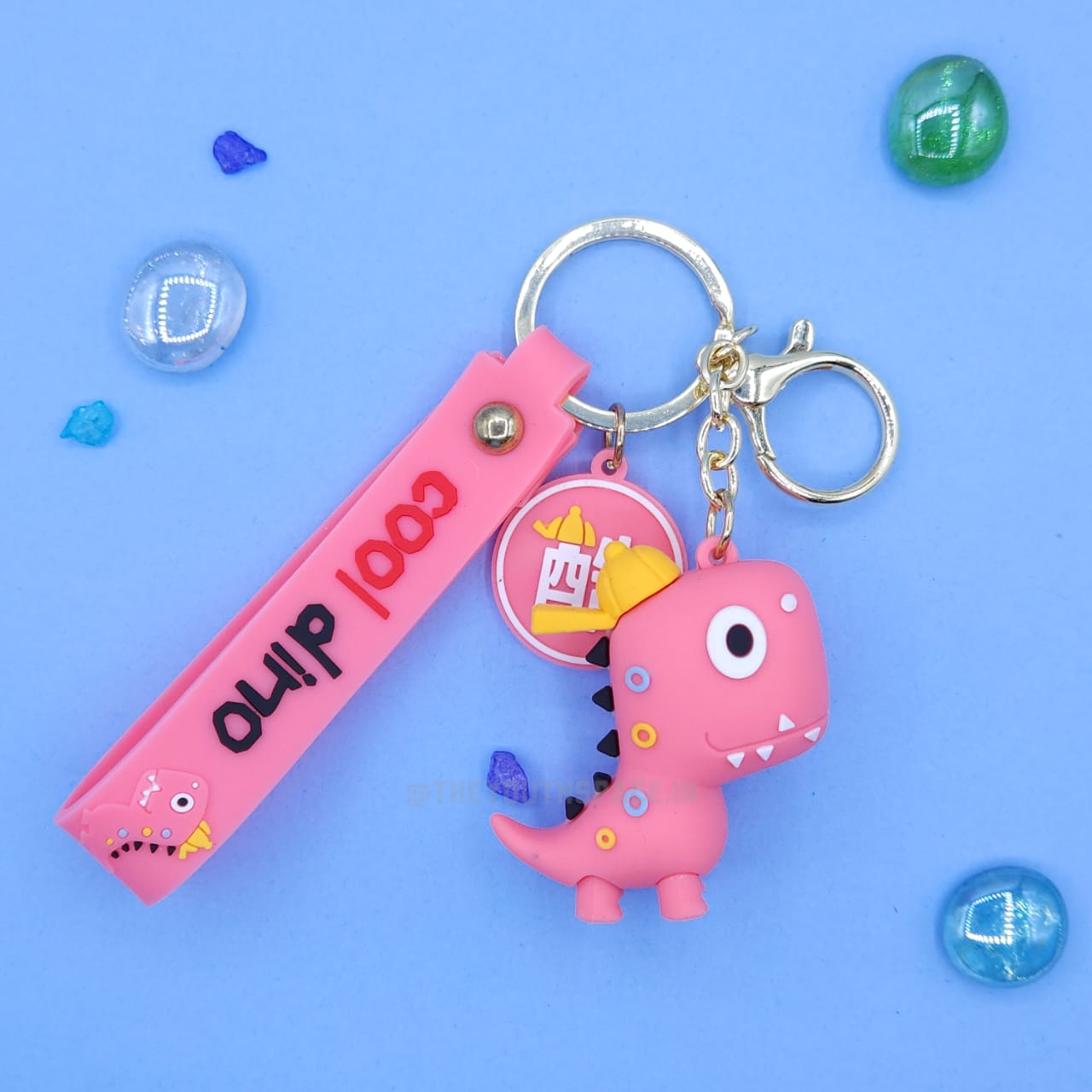 Cool dino Silicone keychain
