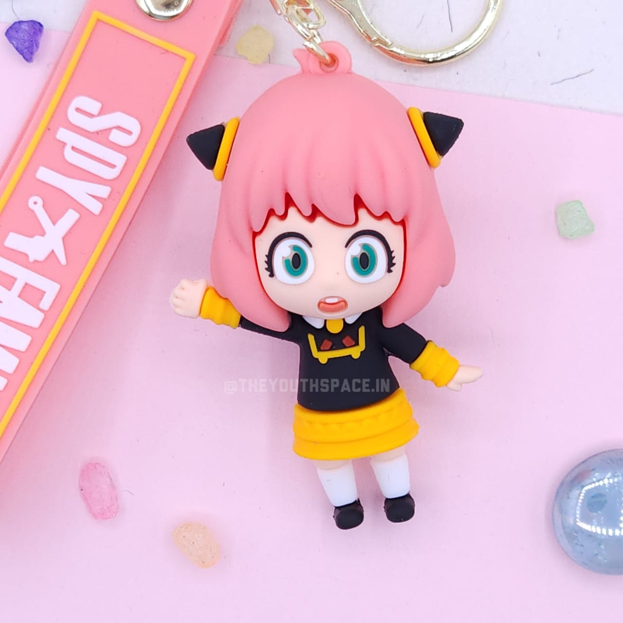 Anya silicone keychain