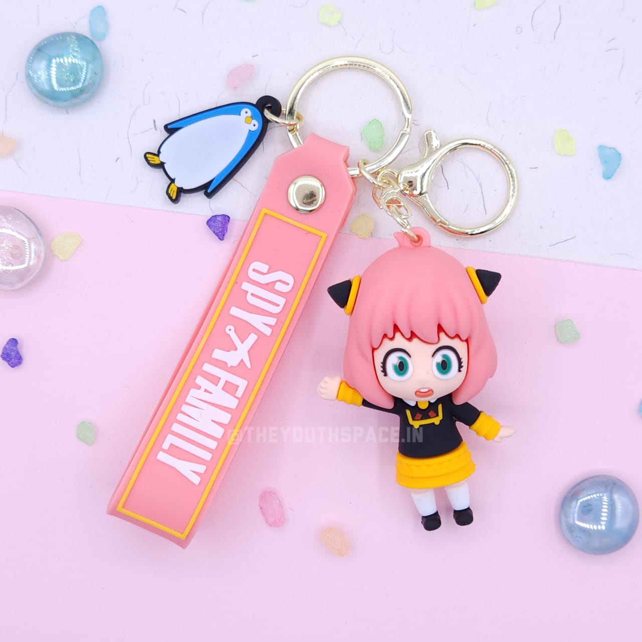 Anya silicone keychain