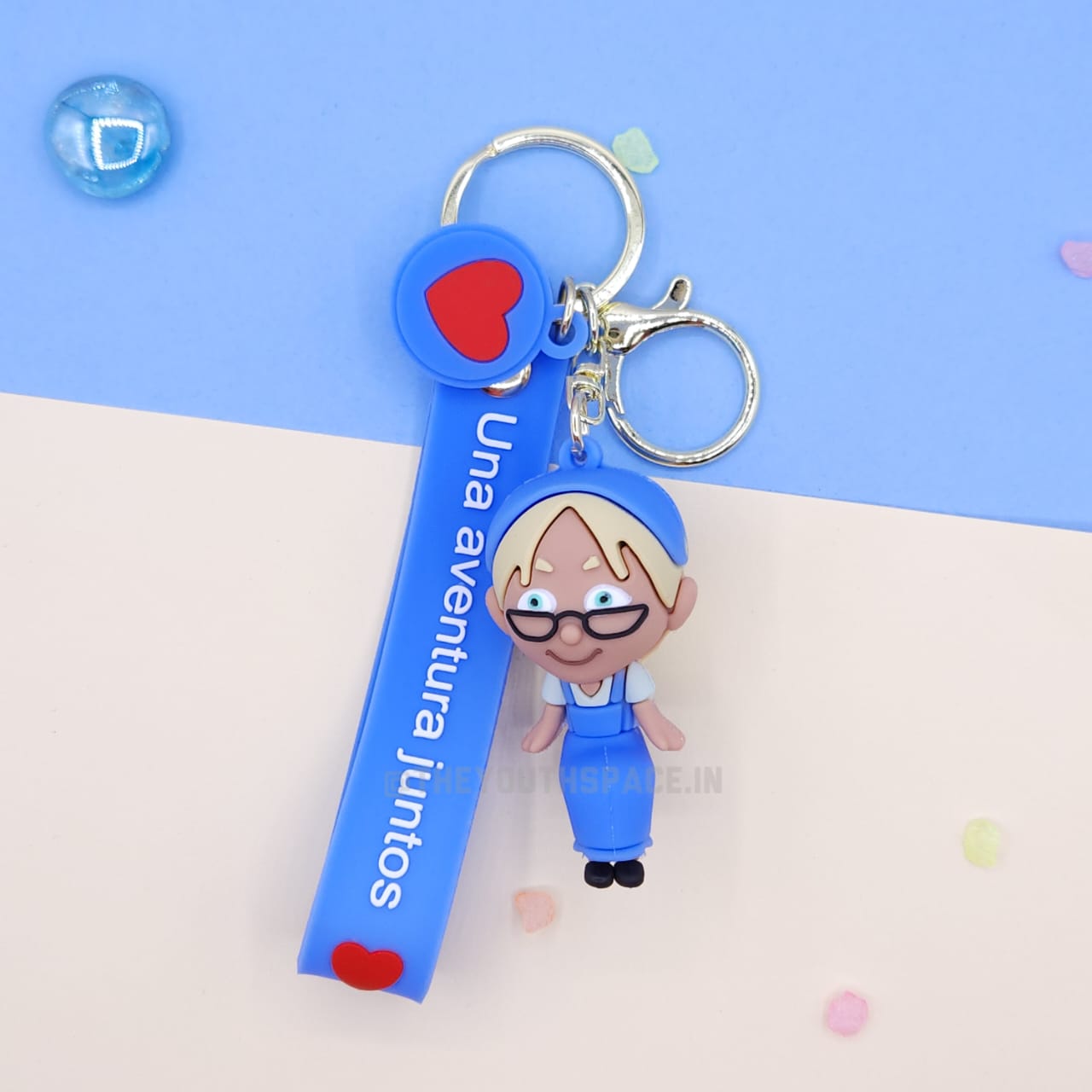 Carl & Ellie silicone keychain