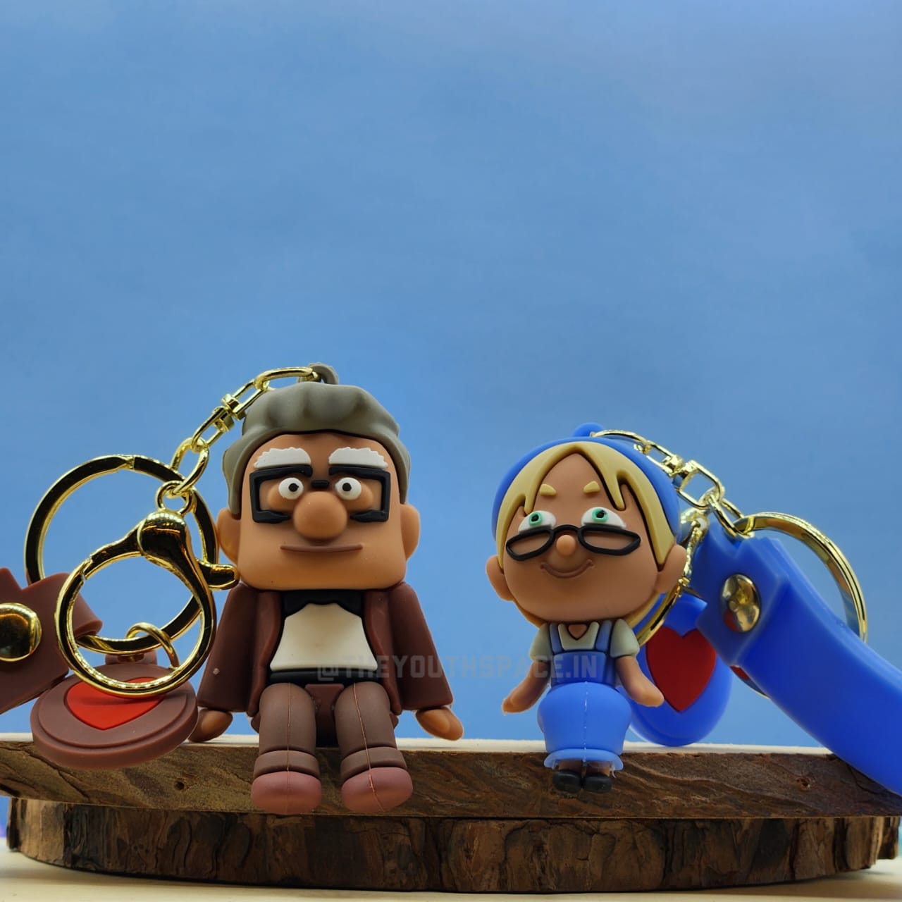 Carl & Ellie silicone keychain