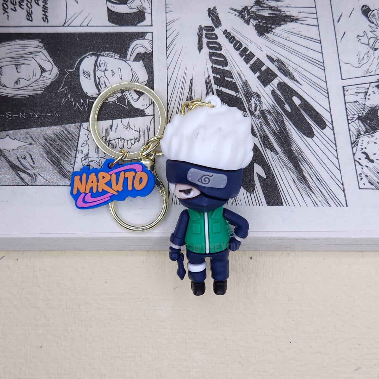 Kakashi silicone keychain