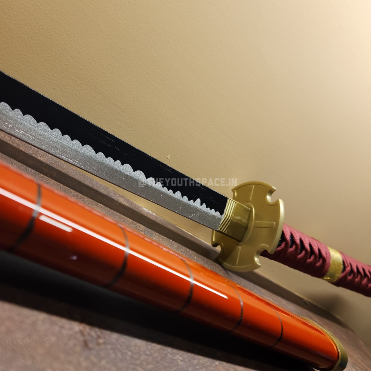 Zoro's Sandai Kitetsu practice wooden katana