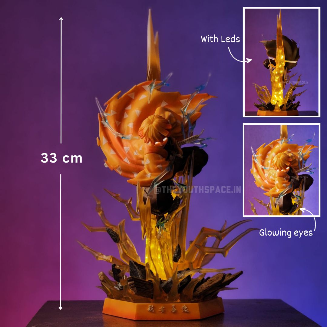 Demon Slayer Zenitsu Agatsuma Light Up Figurine - Demon Slayer