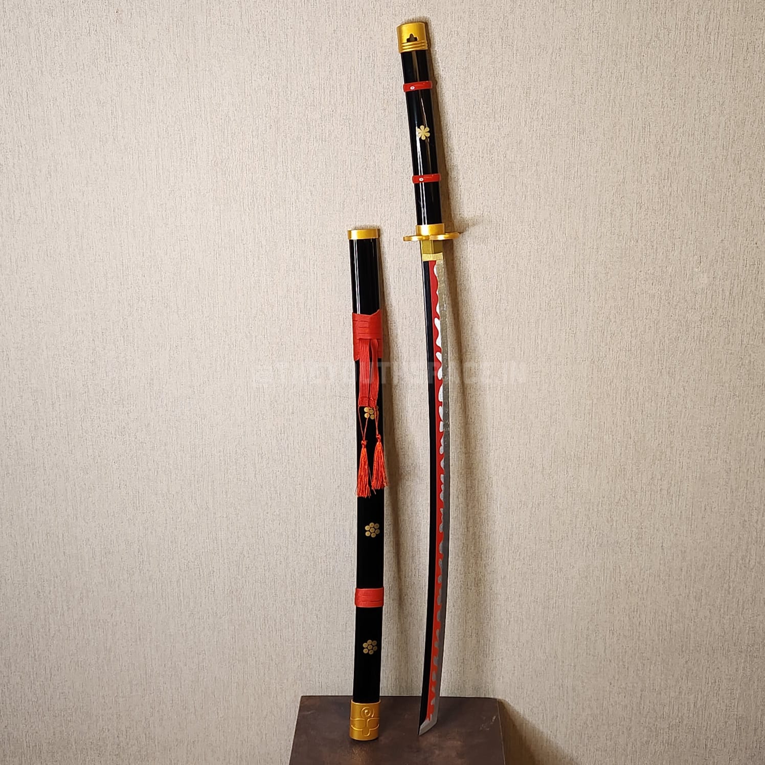 Enma Black practice wooden katana (104cms)