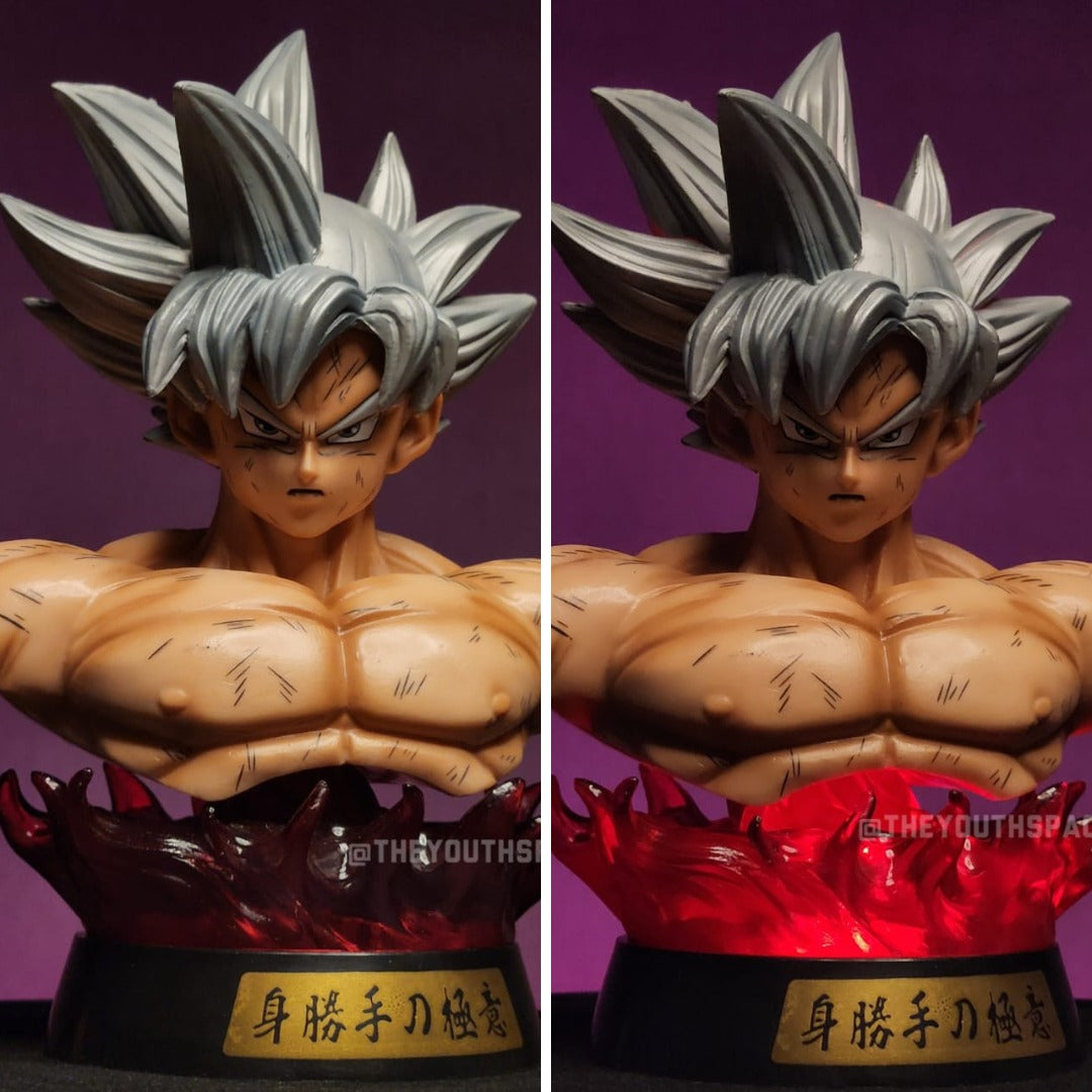 Goku Ultra Instinct Bust Figure (with LEDs) - Dragon Ball