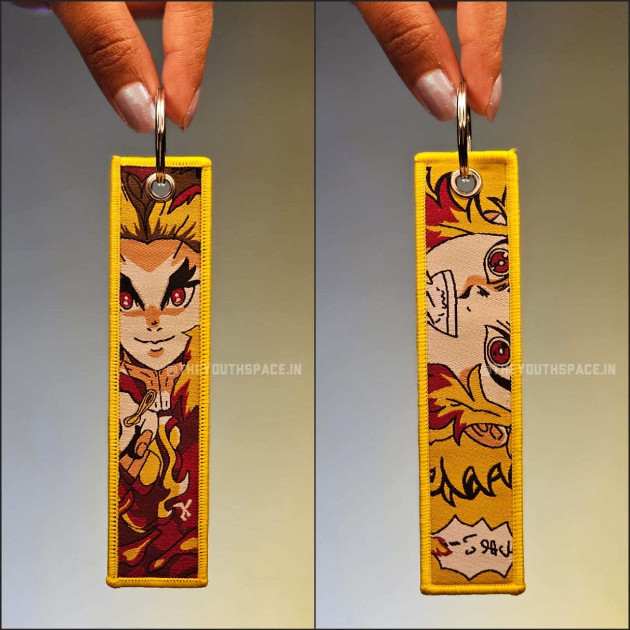 Rengoku Flip Side Embroidered Keychain (15 cm)