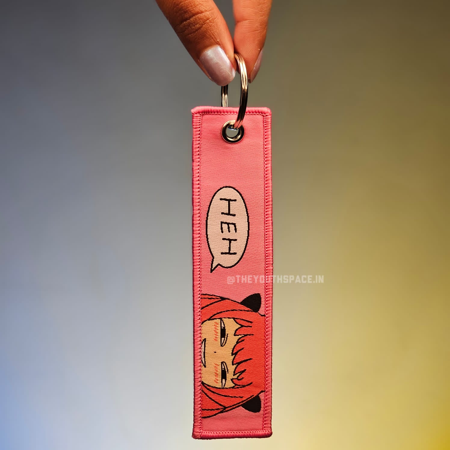 Anya × Waku wake Flip Side Embroidered Keychain (15 cm)