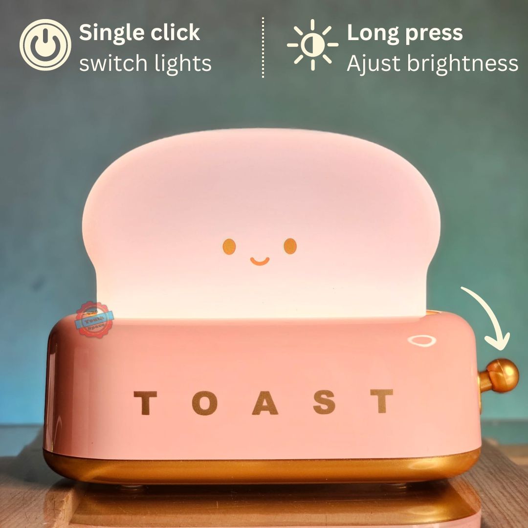 Toast Lamp (Size: 12.5 cm, Color : Warm white)